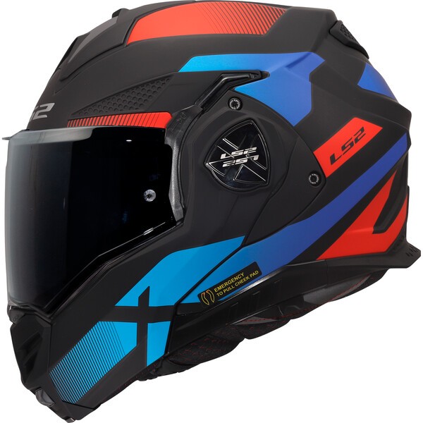 KASK LS2 FF901 ADVANT X NOVA BLACK RED BLUE