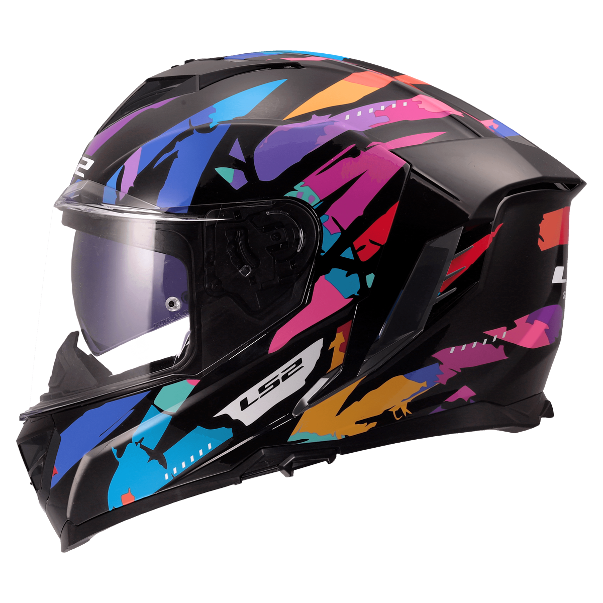 KASK LS2 FF818 STORM III KAOS BLACK PUR. BLUE