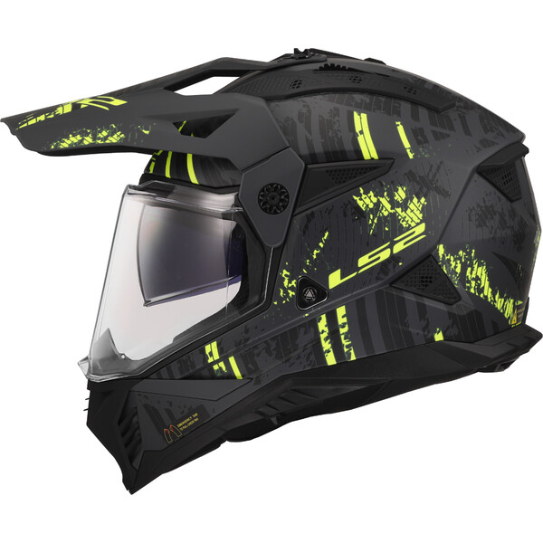 KASK LS2 MX702 PIONEER II CRAZY M. BL. H-V YEL
