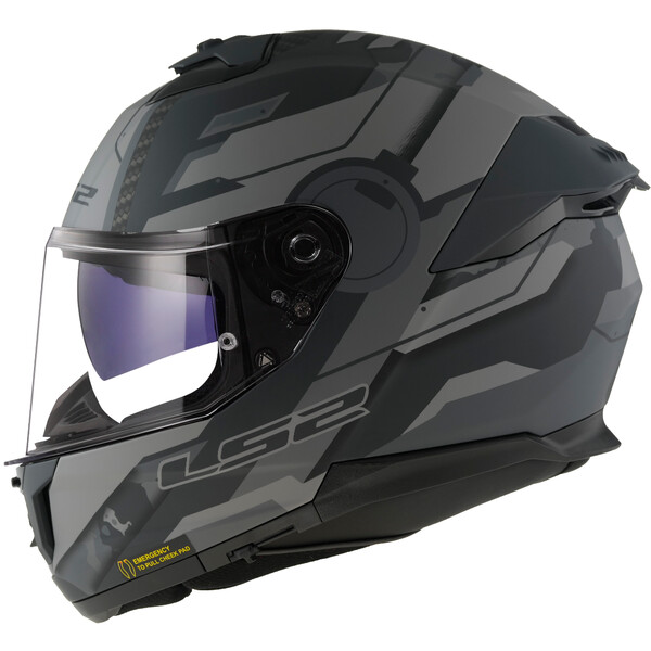 KASK LS2 FF808 STREAM II SHADOW M.TITAN GREY-06