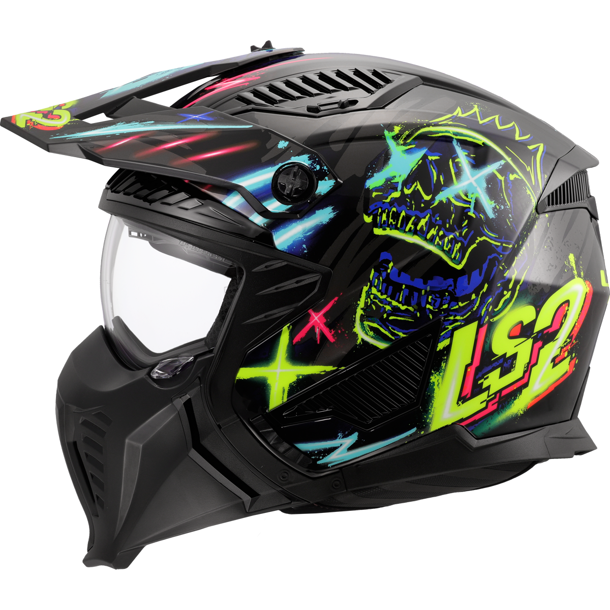 KASK LS2 OF606 DRIFTER RAYZ BLACK BLUE-06