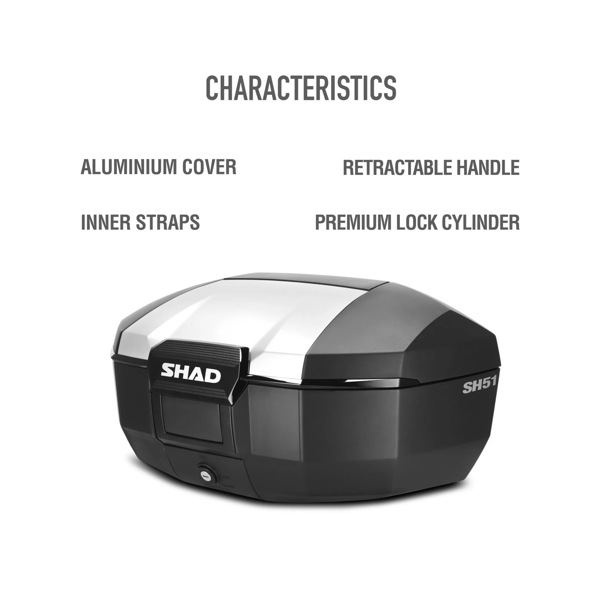 KUFER SHAD SH51 ALUMINIOWA NAKŁADKA