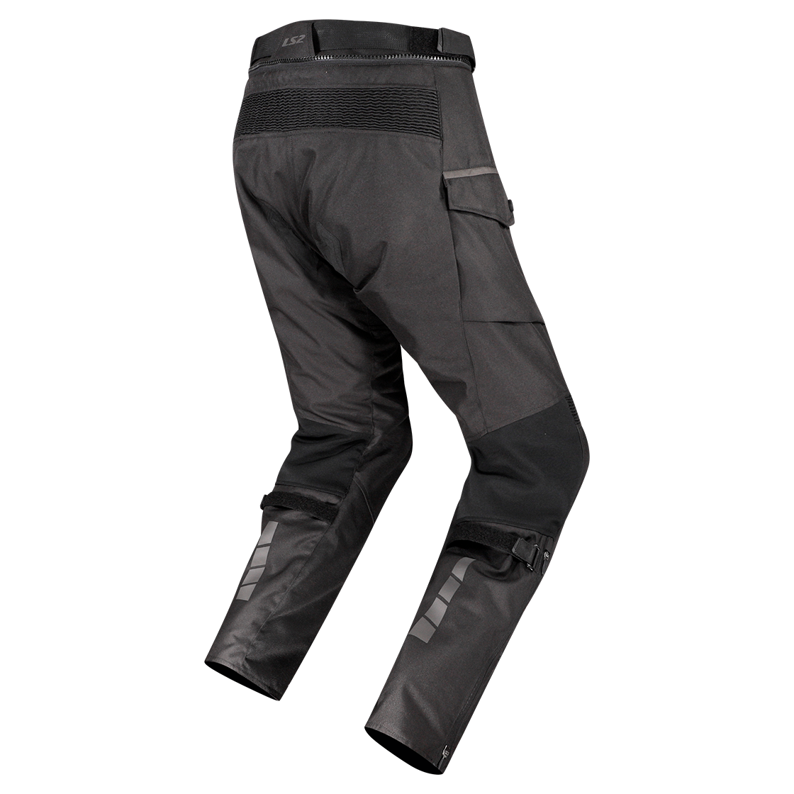 SPODNIE LS2 TRAVEL MAN BLACK DARK GREY LONG