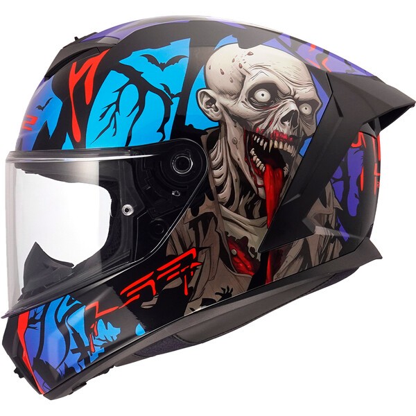 KASK LS2 FF820 RAPID III ZOMBIE II BL.RED BLUE