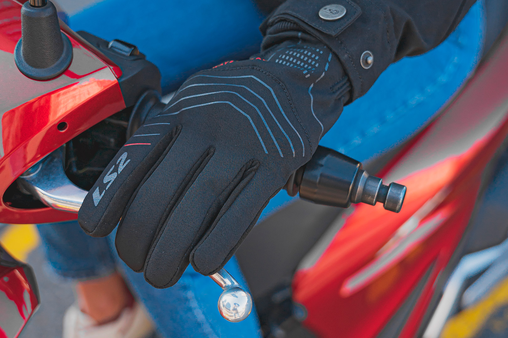 RĘKAWICE LS2 CIVIS MAN GLOVES BLACK S