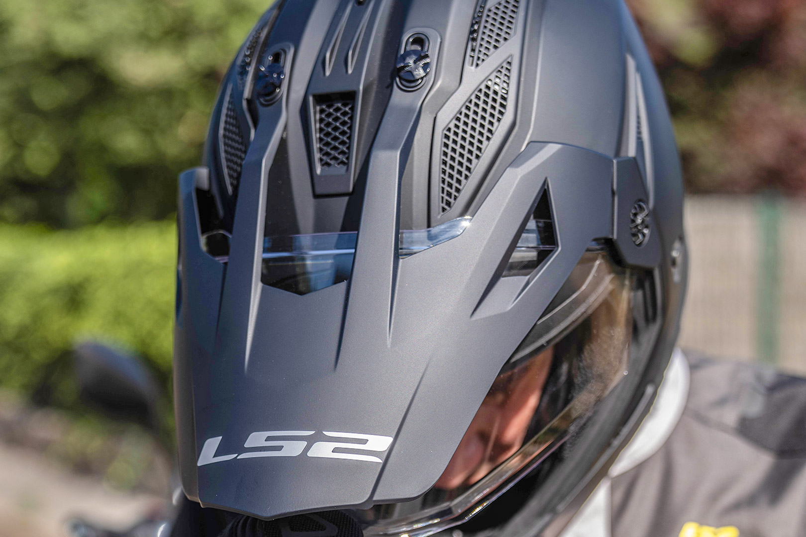 KASK LS2 MX702 PIONEER II NAMIB WHITE ORANGE