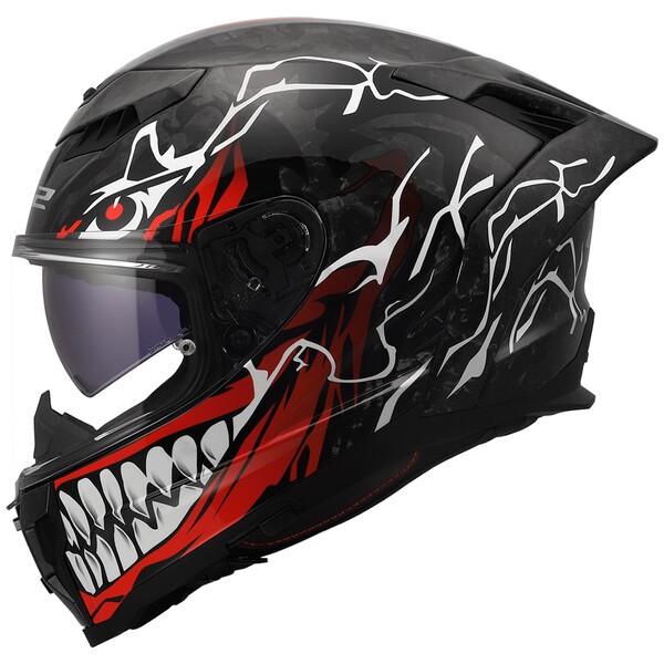 KASK LS2 FF807 DRAGON FC INCUBUS WHITE RED