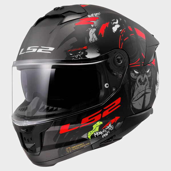 KASK LS2 FF808 STREAM II ANGRY MONKEY B.RED-06